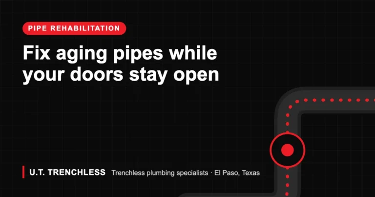 Commercial pipe guide from U.T. Trenchless, trenchless plumbers in El Paso, Texas