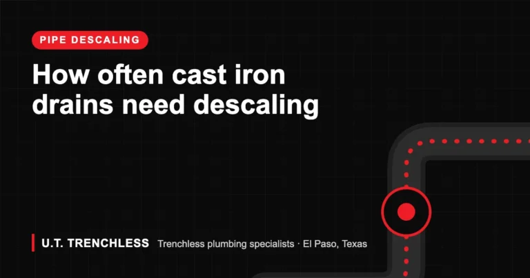 Cast iron pipes guide from U.T. Trenchless, trenchless plumbers in El Paso, Texas