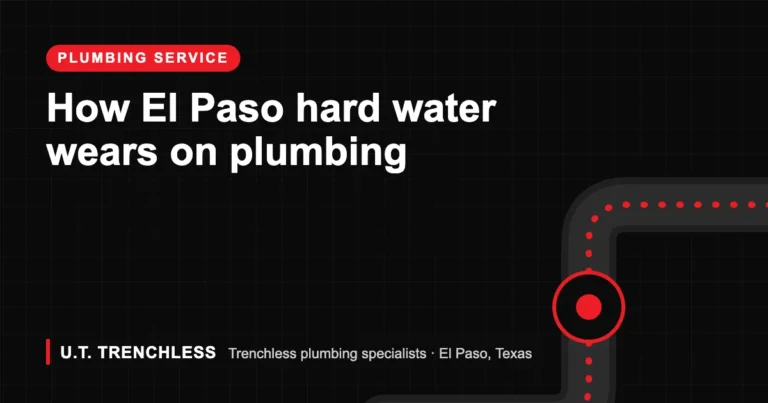 Residential Plumbing 10 El paso hard water guide from U.T. Trenchless, trenchless plumbers in El Paso, Texas