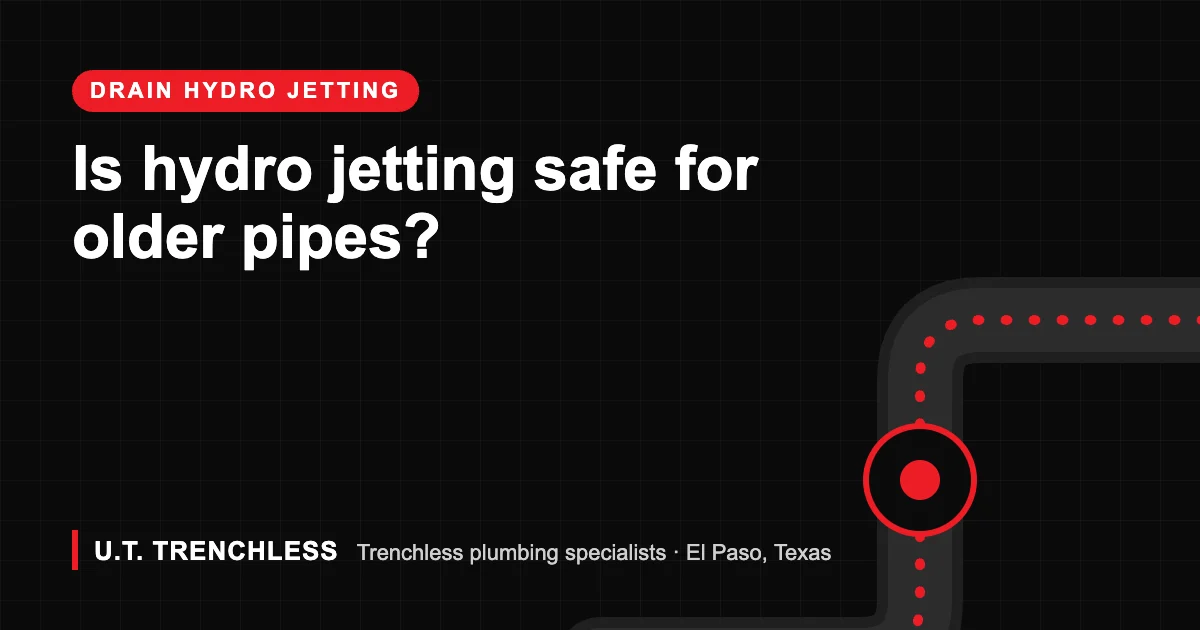 Hydro jetting guide from U.T. Trenchless, trenchless plumbers in El Paso, Texas