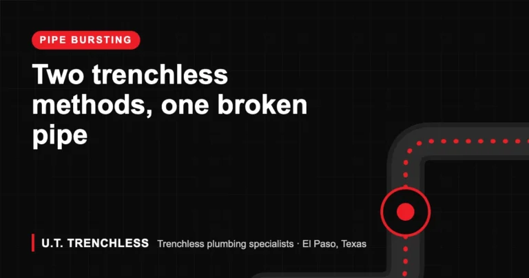 Pipe bursting guide from U.T. Trenchless, trenchless plumbers in El Paso, Texas