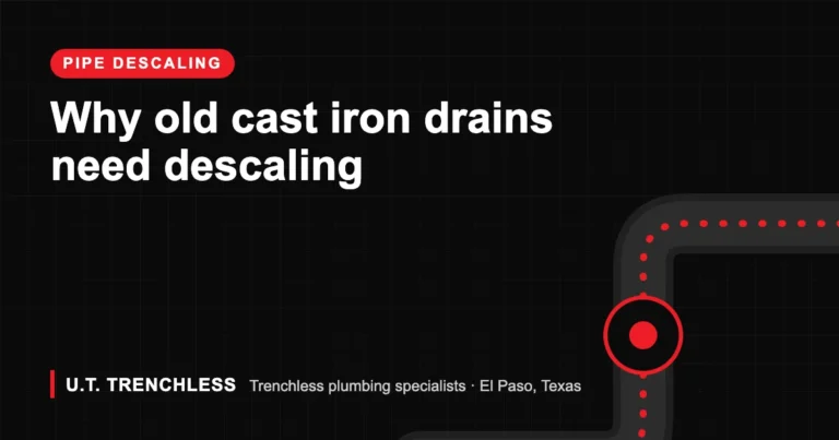 Pipe descaling guide from U.T. Trenchless, trenchless plumbers in El Paso, Texas