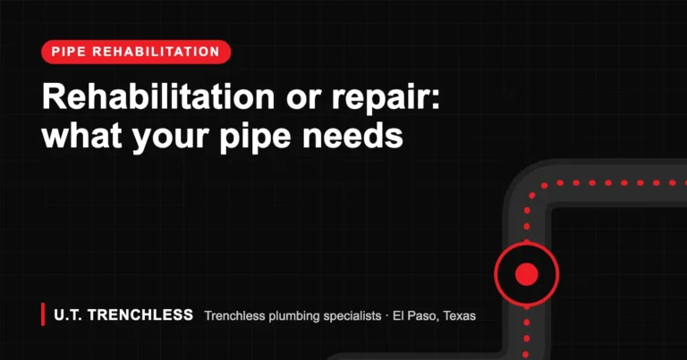 Pipe rehabilitation guide from U.T. Trenchless, trenchless plumbers in El Paso, Texas