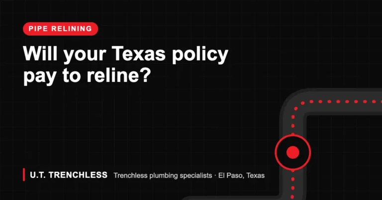 Pipe relining guide from U.T. Trenchless, trenchless plumbers in El Paso, Texas