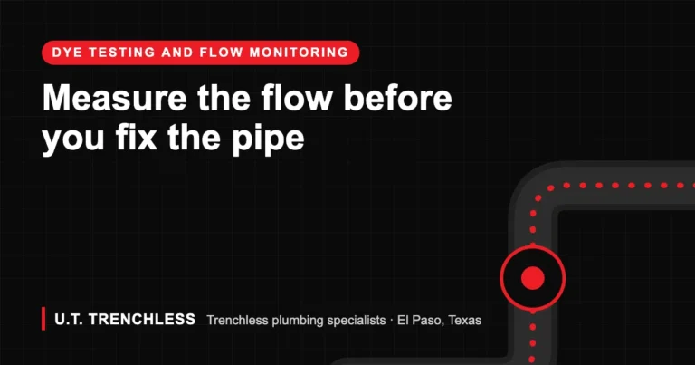 Sewer flow monitoring guide from U.T. Trenchless, trenchless plumbers in El Paso, Texas