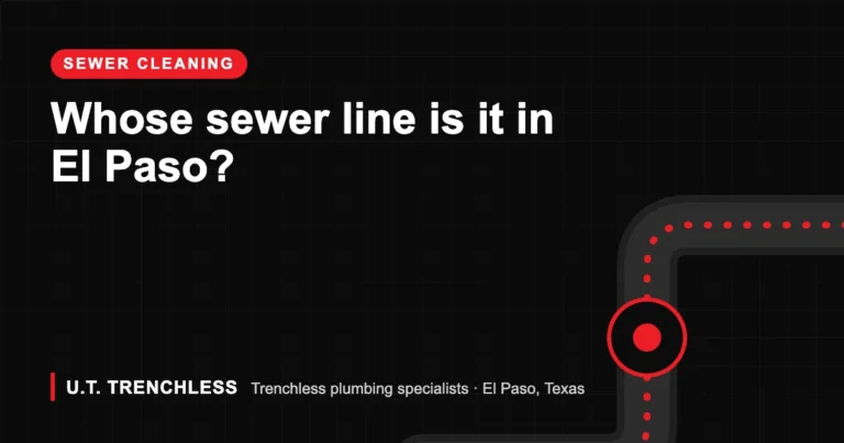 Drain & Sewer Cleaning 6 Sewer line guide from U.T. Trenchless, trenchless plumbers in El Paso, Texas