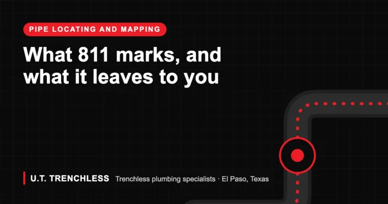 Texas 811 guide from U.T. Trenchless, trenchless plumbers in El Paso, Texas